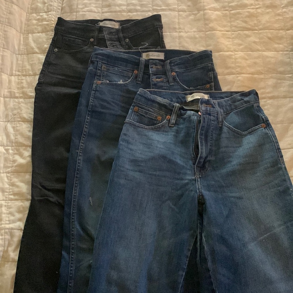 ‼️3 PAIRS Madewell Jeans Size 24